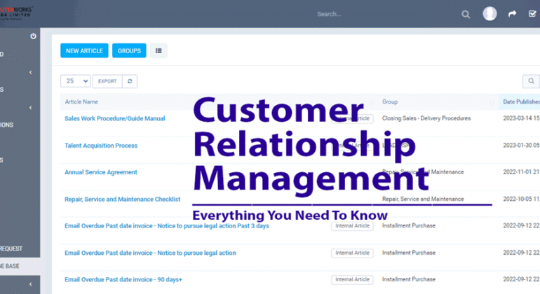 CRM software Uganda dashboard by Computer Works Uganda