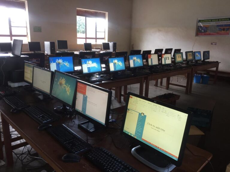 Bukedea Lifeline Secondary School computer lab with Windows MultiPoint Server