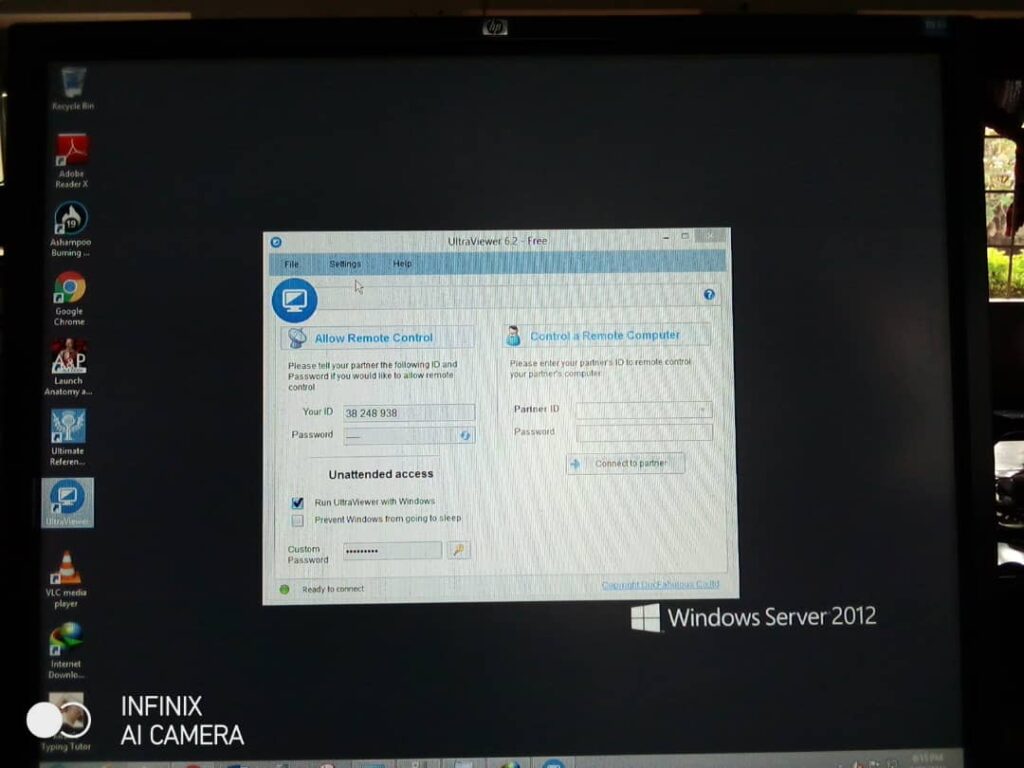 Remote access and support for a Windows MultiPoint Server lab